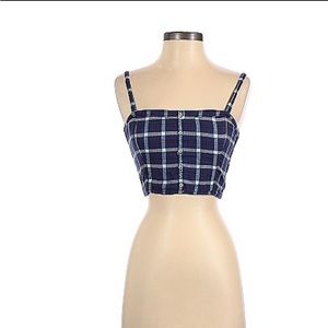 Plaid crop top